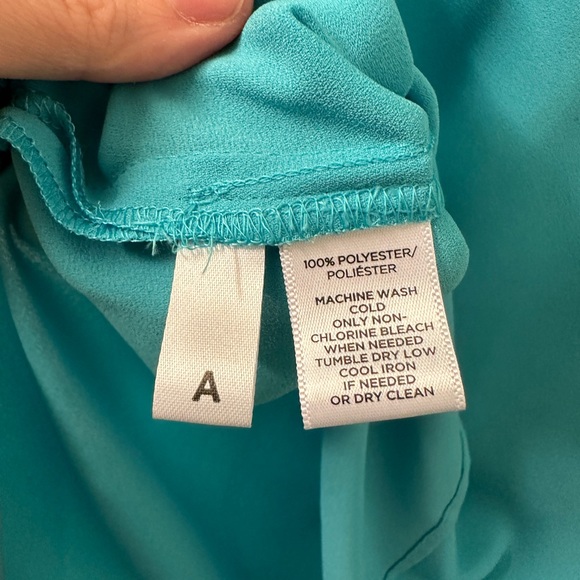 [LOFT] Turquoise Ruffle Tank - Picture 4 of 6